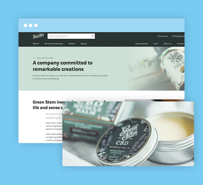 Case study image for Green Stem CBD