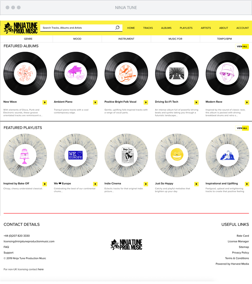 Case study image for Ninja Tune
