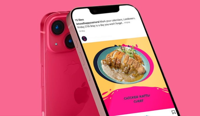 Case study featured image for Happy Samurai Social Media