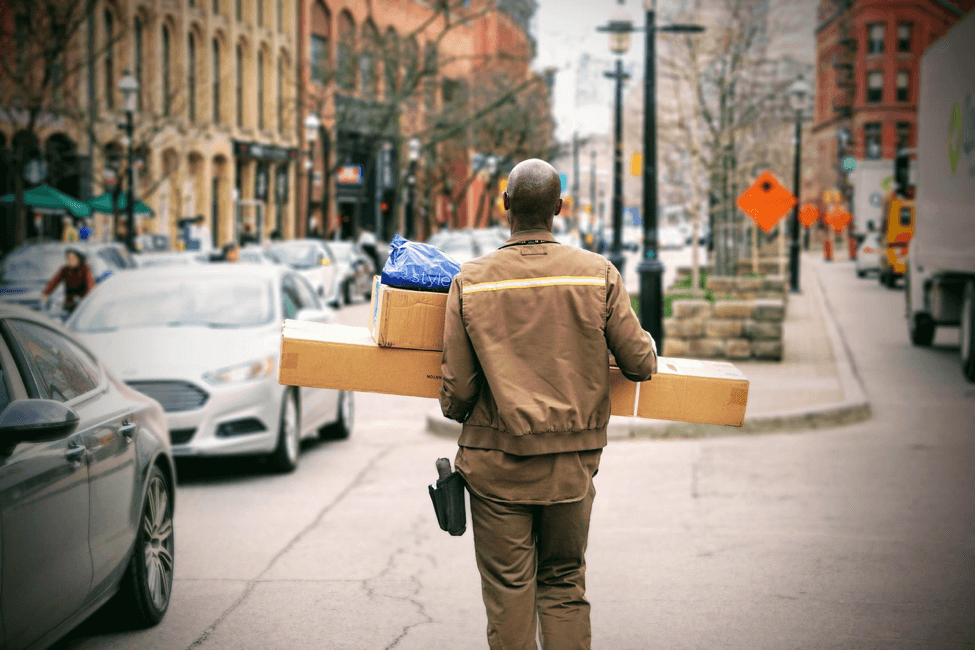 Online shopping delivery