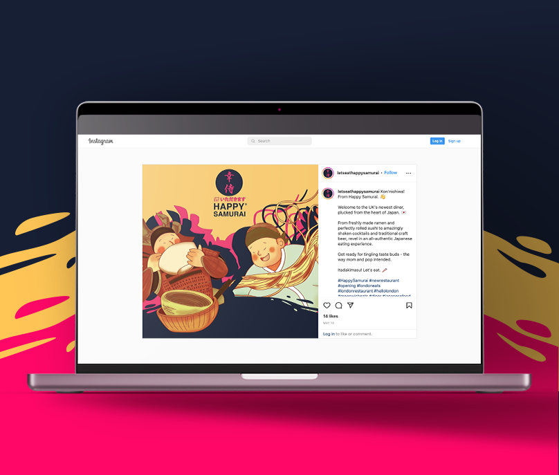 Case study image for Happy Samurai Social Media